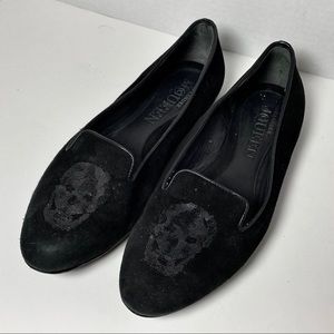 Alexander McQueen Skull Sequin Flats